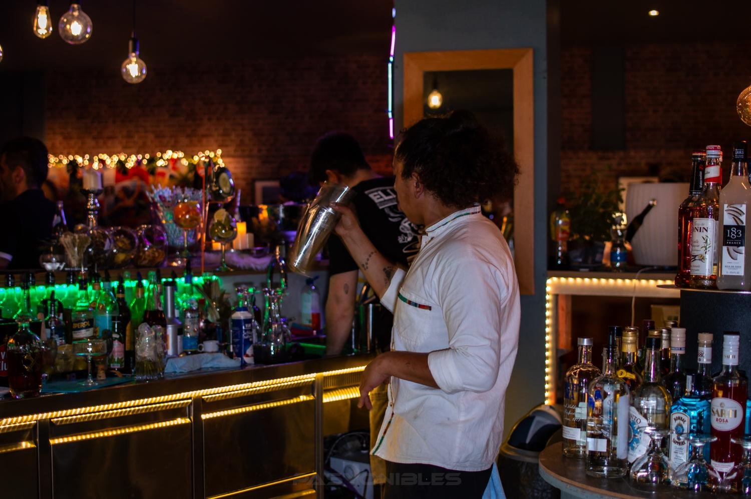 Shaker im Einsatz an der Casa-Blumen-Bar im Tanz-Traum
